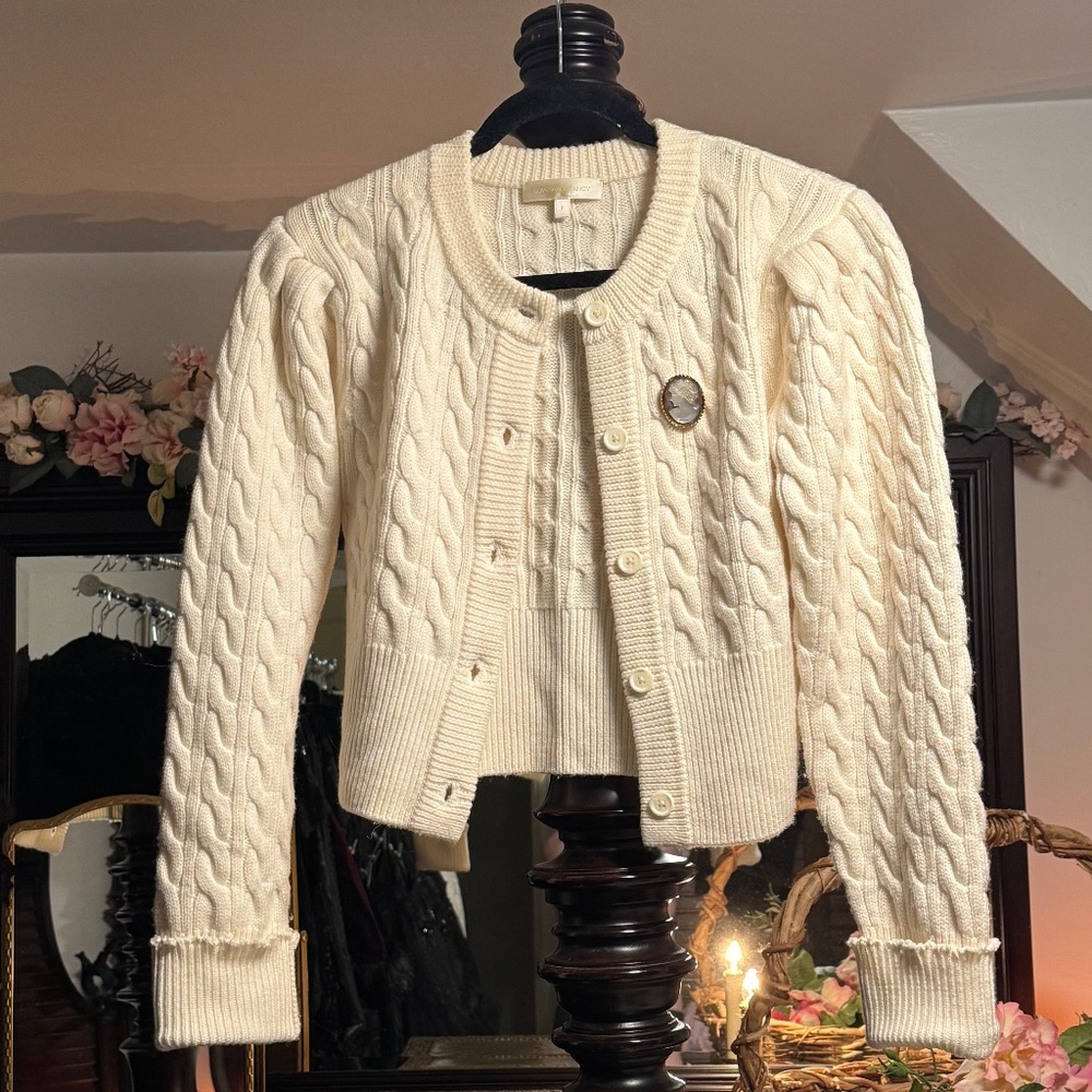 LoveShackFancy Cashmere Cardigan Small
